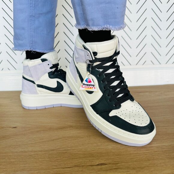 ❤️Air Jordan 1 Elevate Hi Titanium Womens Shoes Platform 8.5 Purple DN3253-500❤️ - Picture 4 of 13